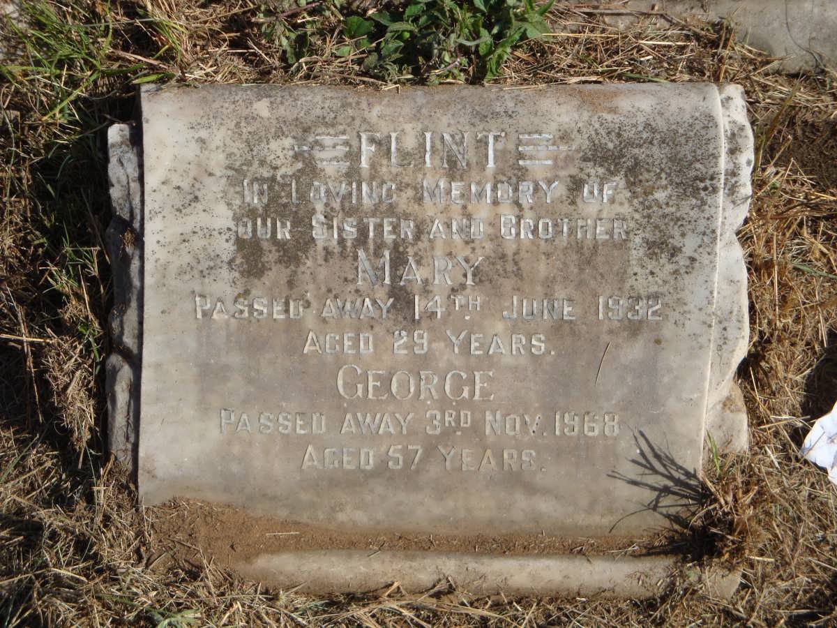 FLINT Mary -1932 :: FLINT George -1968