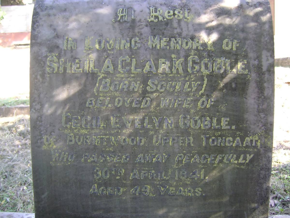 GOBLE Sheila Clark nee SCULLY -1941 