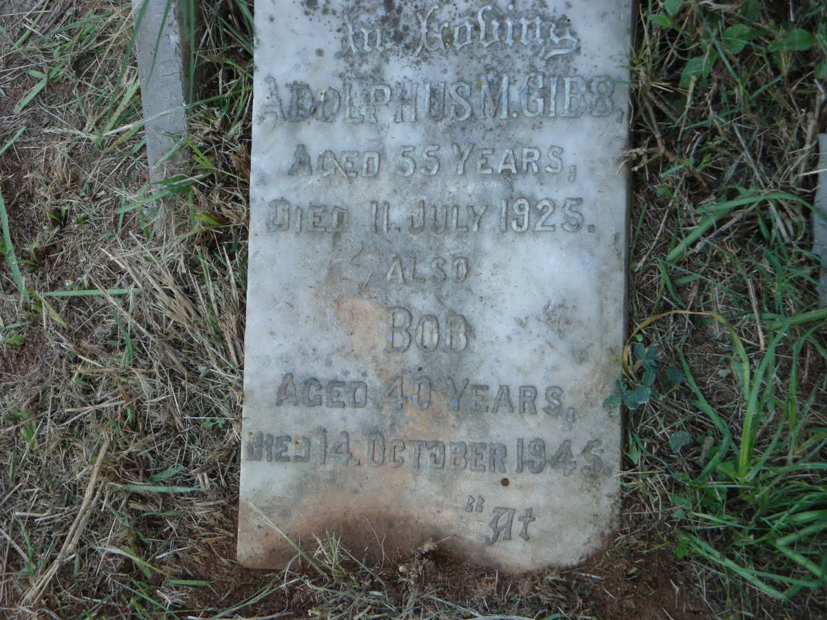 GIBB Adolphus M. -1925 :: ? Bob -1945