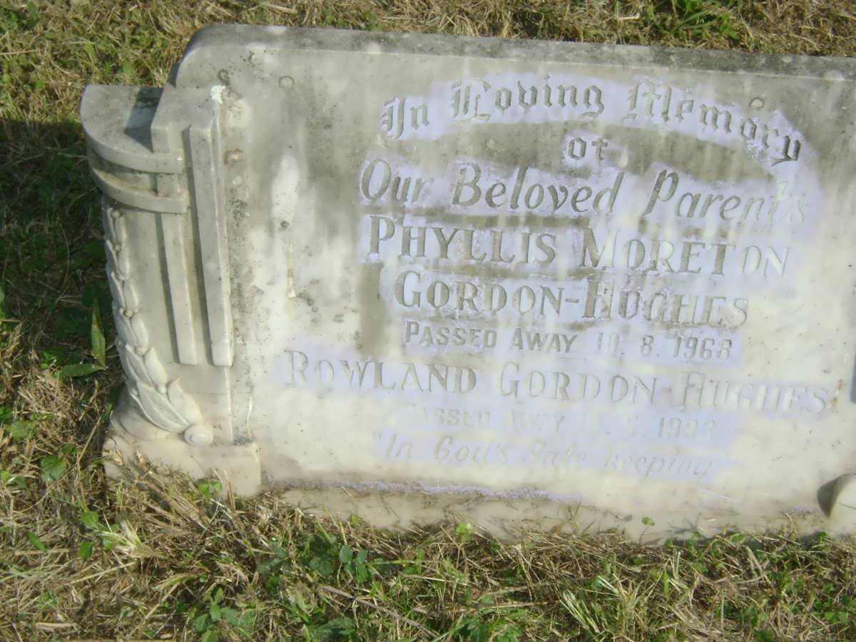 HUGHES Rowland, Gordon -19?8 &amp; Phyllis Moreton -1968