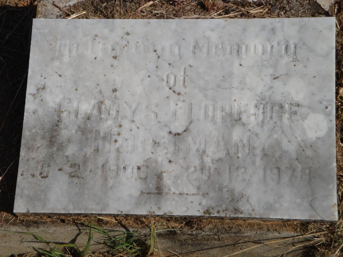 HORSTMAN Gladys Florence 1906-1978