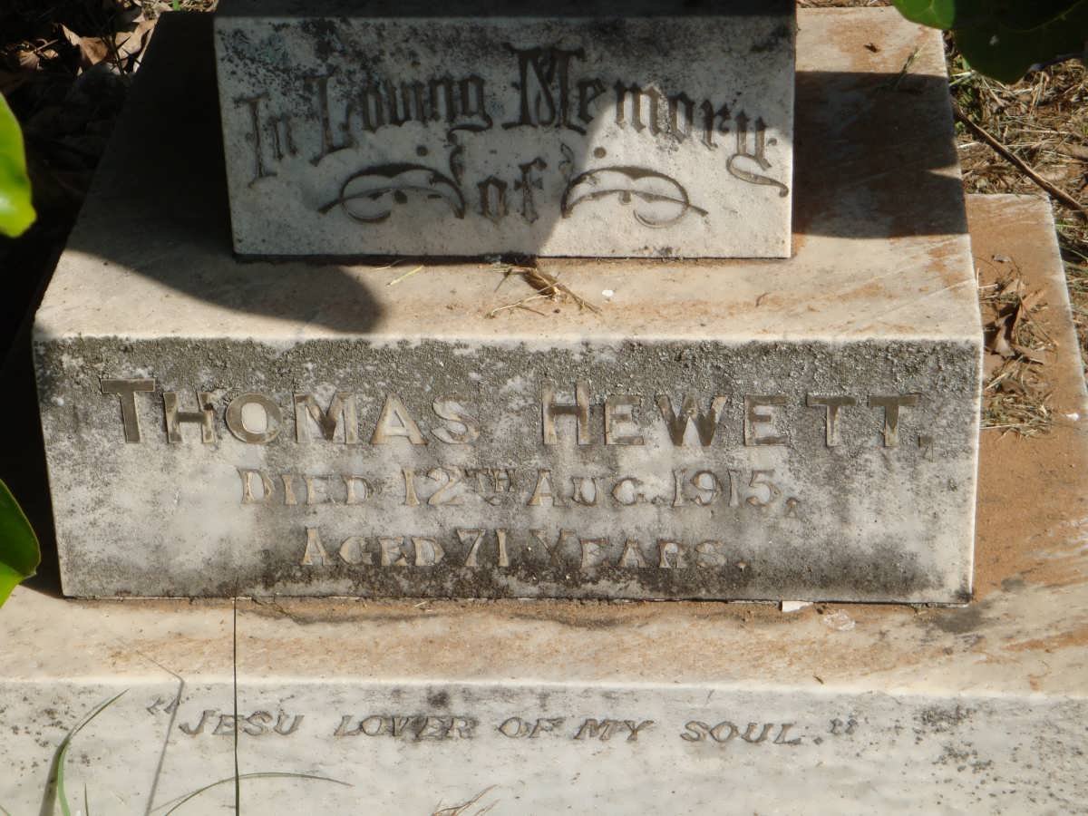 HEWETT Thomas -1915