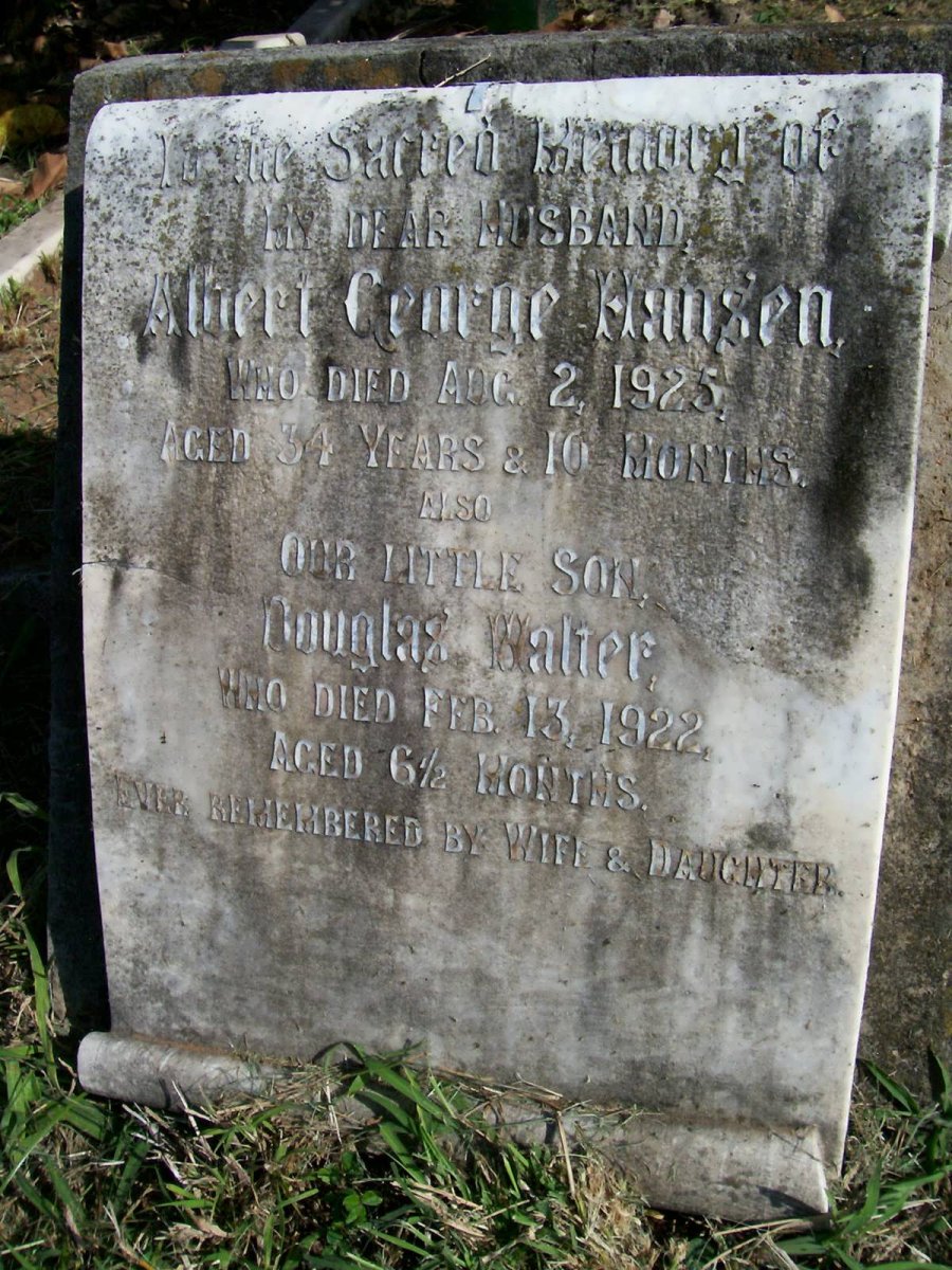 HANSEN Albert George -1925 :: HANSEN Douglas Walter -1922