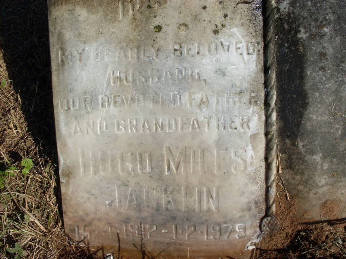 JACKLIN Hugo Miles 1912-1979 