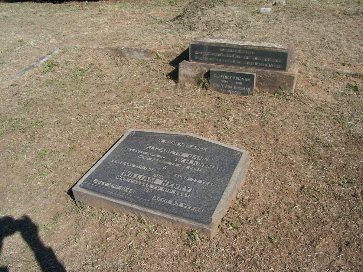 KINSMAN Clarence 1894-1980 &amp; Emily Ada MENZIES :: KINSMAN Catherine Doris 1899 :: KINSMAN William Henry -1899
