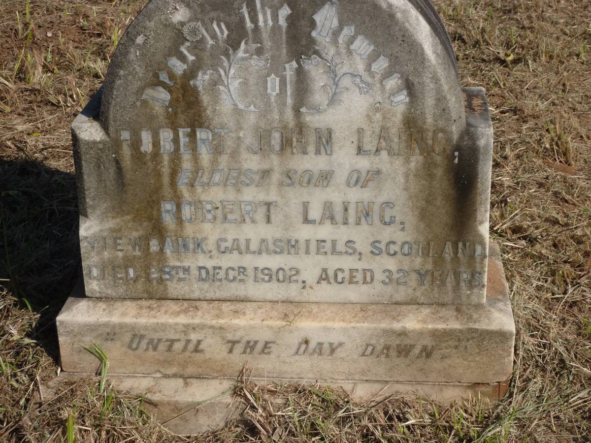 LAING Robert John -1902