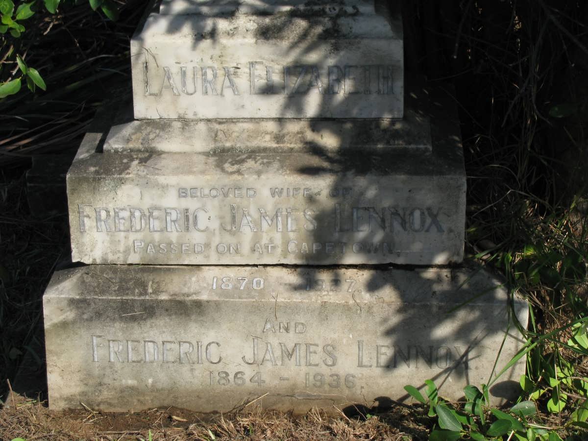 LENNOX Frederic James 1864-1936 &amp; Laura Elizabeth 1870-1927 :: LENNOX Edward Burkton -1903