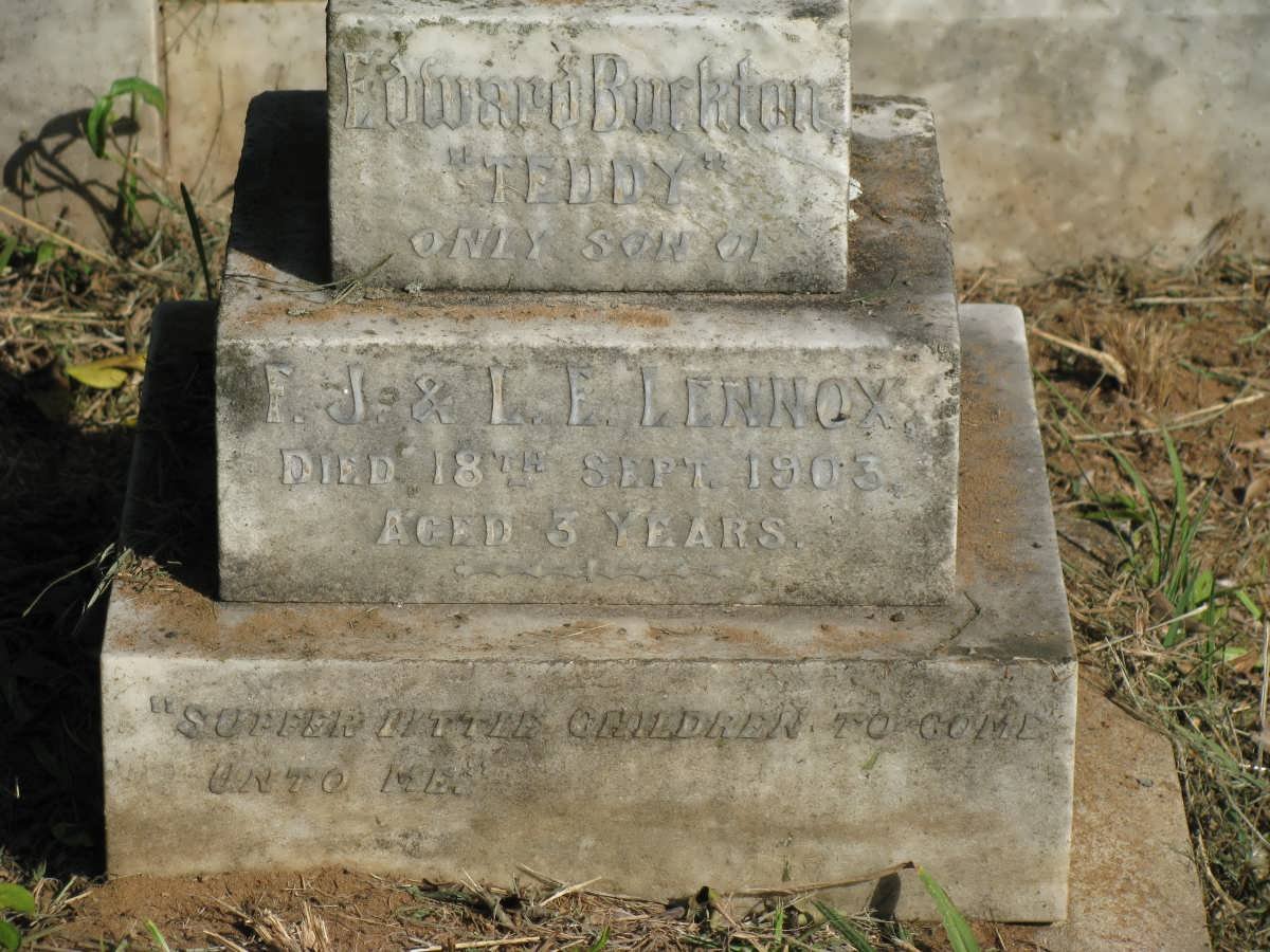 LENNOX Frederic James 1864-1936 &amp; Laura Elizabeth 1870-1927 :: LENNOX Edward Burkton -1903