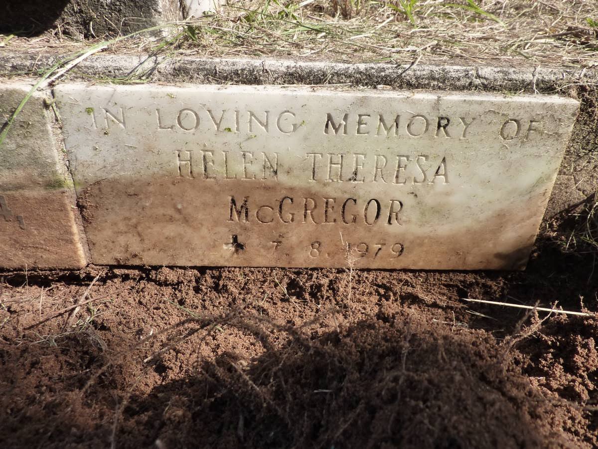 McGREGOR Robert Cecil -1944 :: McGREGOR Helen Theresa -1979 :: McGREGOR William -1916