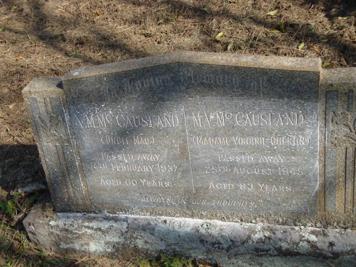 McCAUSLAND A.M. -1937 &amp; M.V. -1945