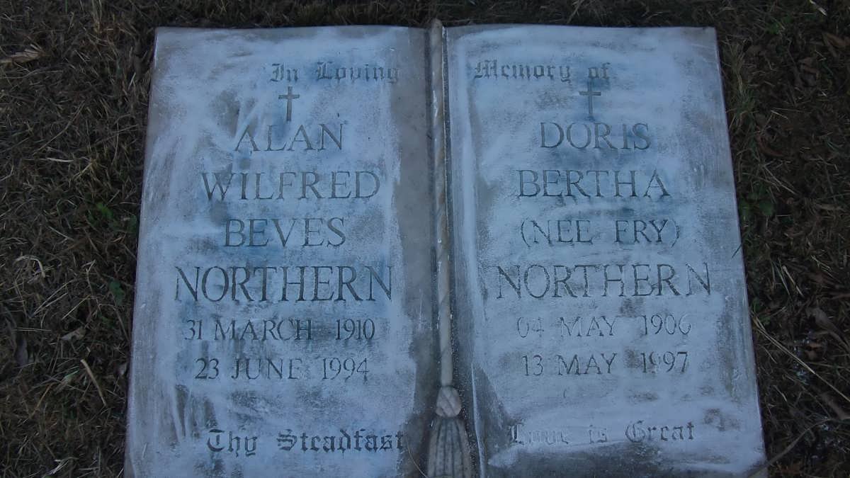 NORTHERN Alan Wilfred Beves 1910-1994 &amp; Doris Bertha FRY 1906-1997 :: NORTHERN Albert William Beves -1957 &amp; Edith Ann -1