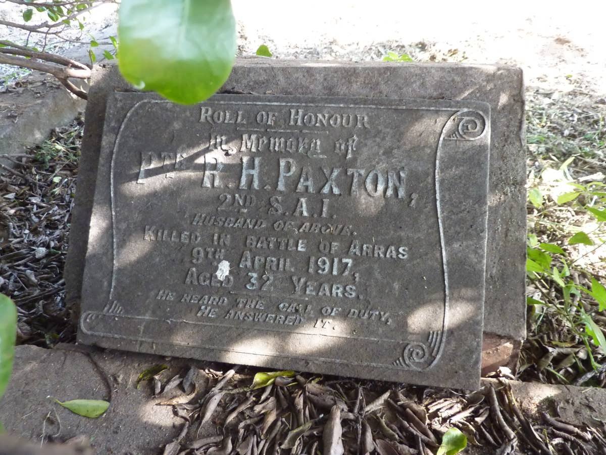 PAXTON R.H. -1917