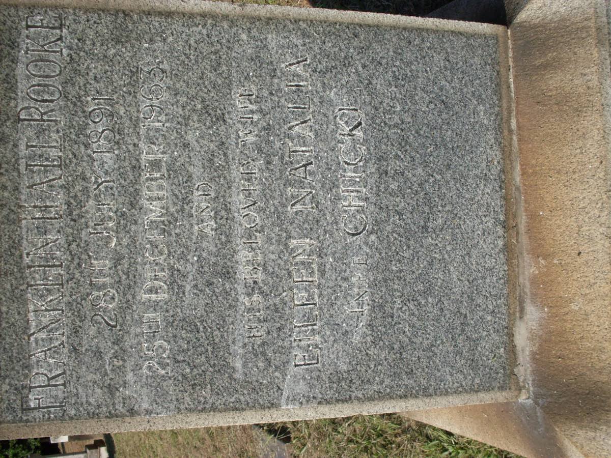ROOKE Franklin Hall 1891-1963 &amp; Eileen Natalia 