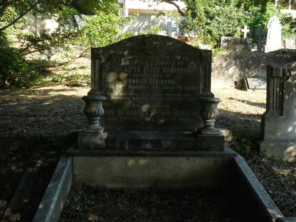 ROBINSON John Benjamin Romer -1949 &amp; Violette Elise -1941