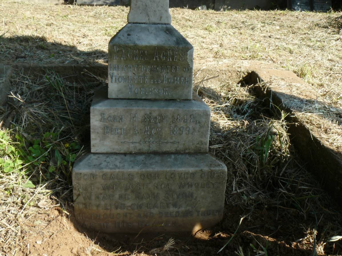 ROBINSON Rachel Agnes 1898-1899