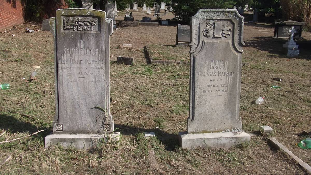RAPSON Josiah Cluvias -1929 &amp; Amy Jane 1920