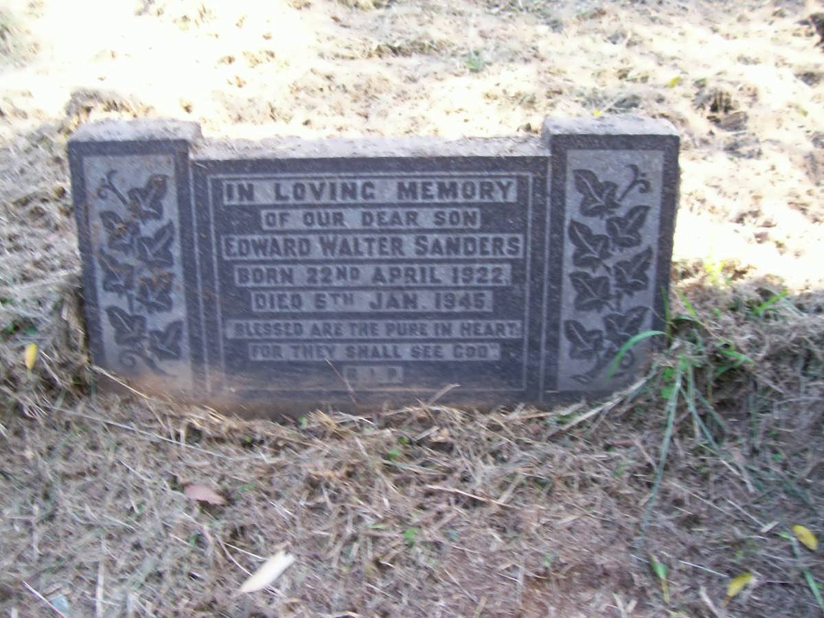 SANDERS Edward Walter 1922-1945