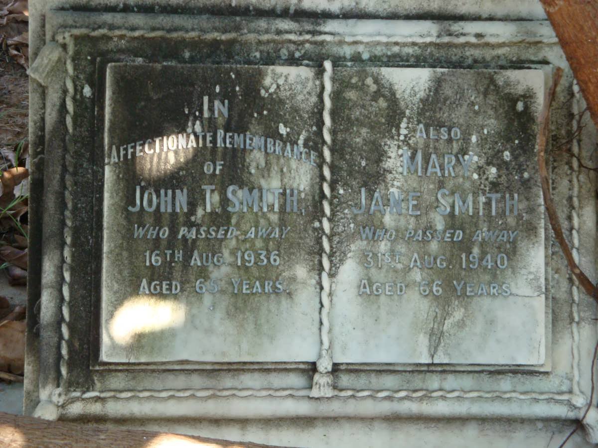 SMITH John T. -1936 &amp; Mary Jane -1940