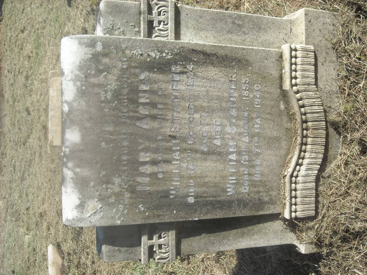 STAMPER William 1855-1940 &amp; Mary Agnes -1934