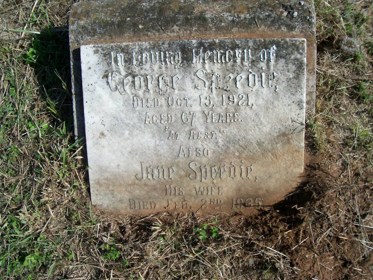SPEEDIE George -1921 &amp; Jane -1935