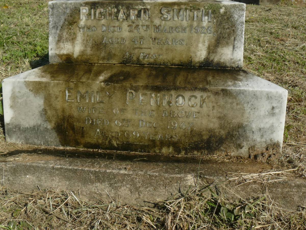 SMITH Richard -1926 &amp; Emily PENNOCK -1947