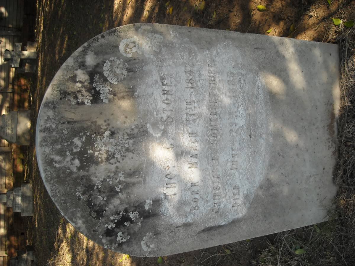 STONE Thos. G. 1842-1888