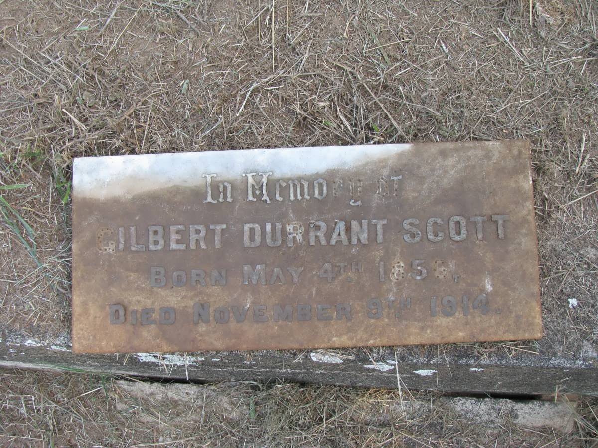 SCOTT Gilbert Durrant 1856-1914