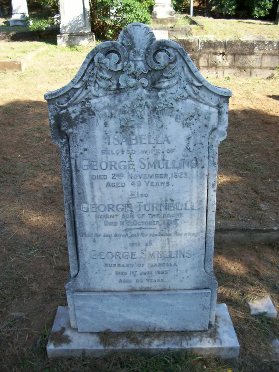 SMULLINS George -19?? &amp; Isabella -1923 :: SMULLINS George Turnbull -19??