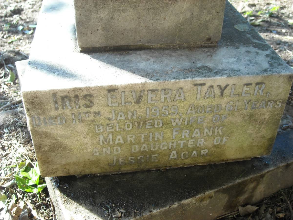 TAYLER Iris Elvera -1959