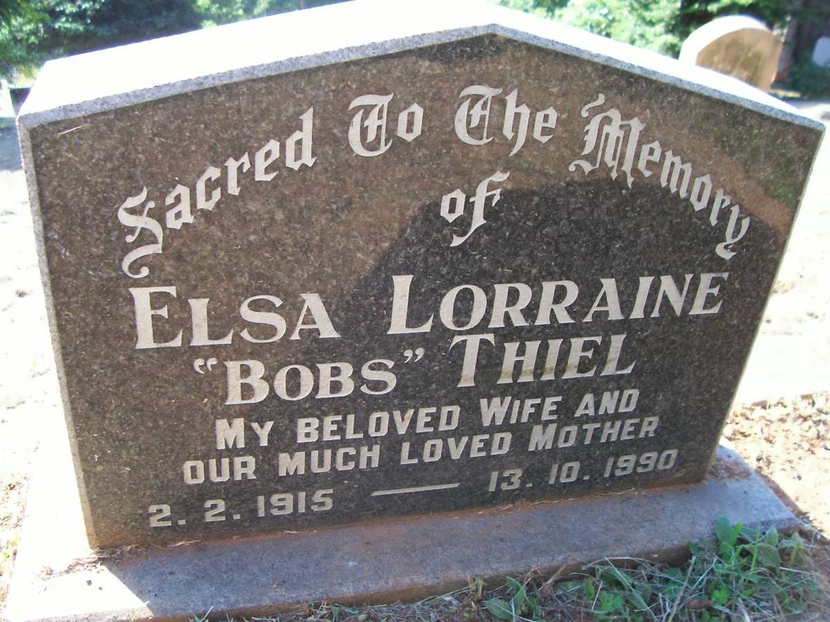 THIEL Elsa Lorraine 1915-1990