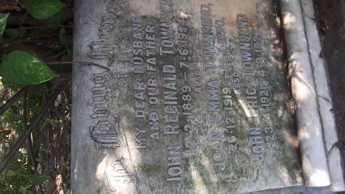 TOWNSEND John Reginald 1889-1954 :: TOWNSEND Joan Emma 1919-1970 :: TOWNSEND John Eric 1921-1922