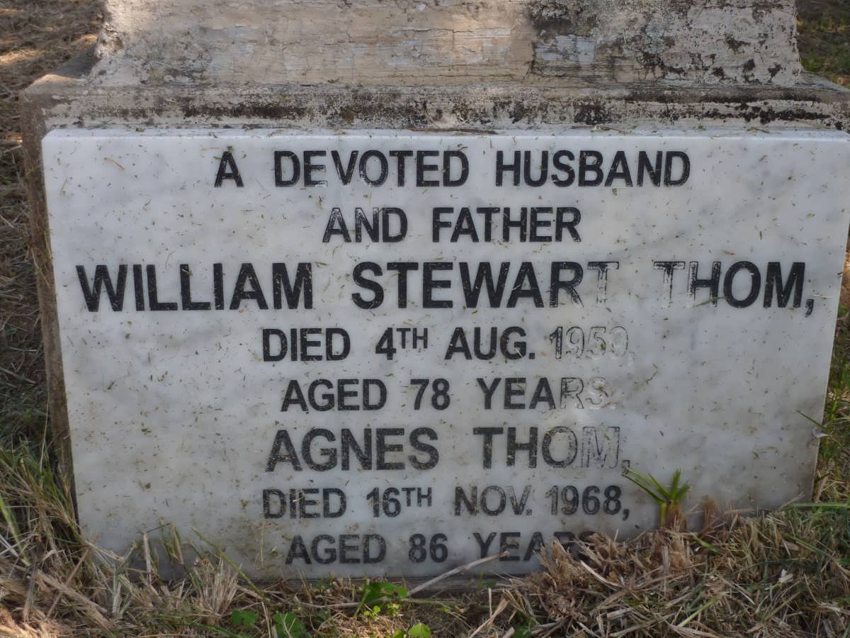 THOM William Stewart -1959 &amp; Agnes -1968 :: THOM Douglas -1924