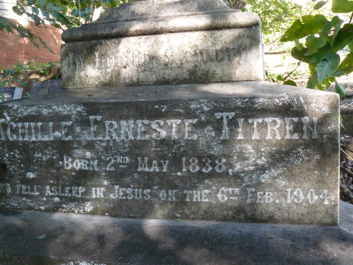 TITREN Achille Ernest 1838-1904 &amp; Julia Maria -1931 :: WATTS Madoline Therese nee TRITEN