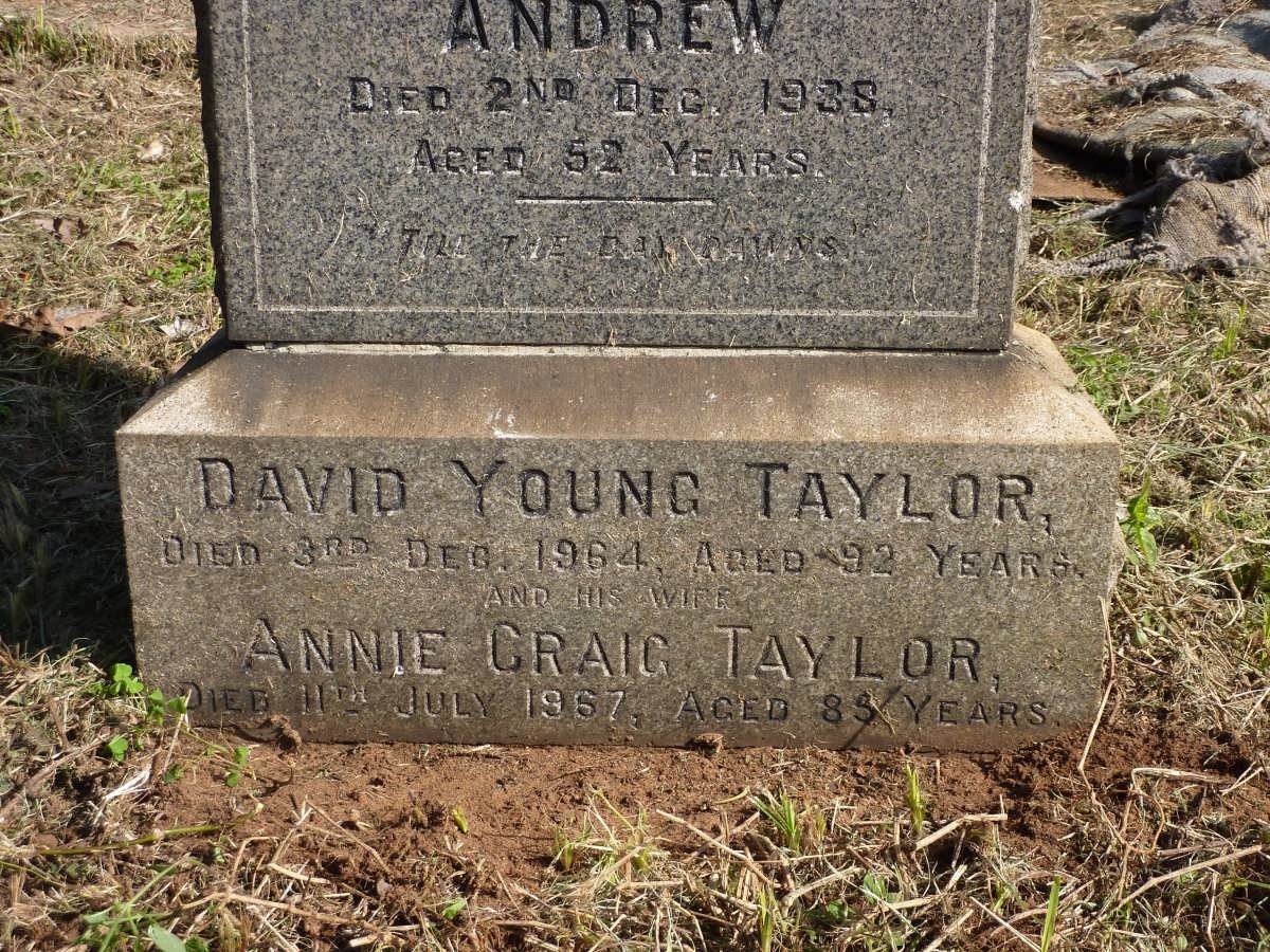 TAYLOR John 1853-1934 &amp; Amelia 1851-1921 :: TAYLOR Andrew -1938