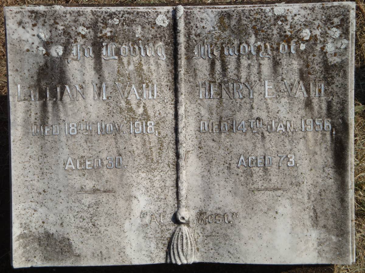 VAHL Henry E. -1956 &amp; Lillian M. -1918