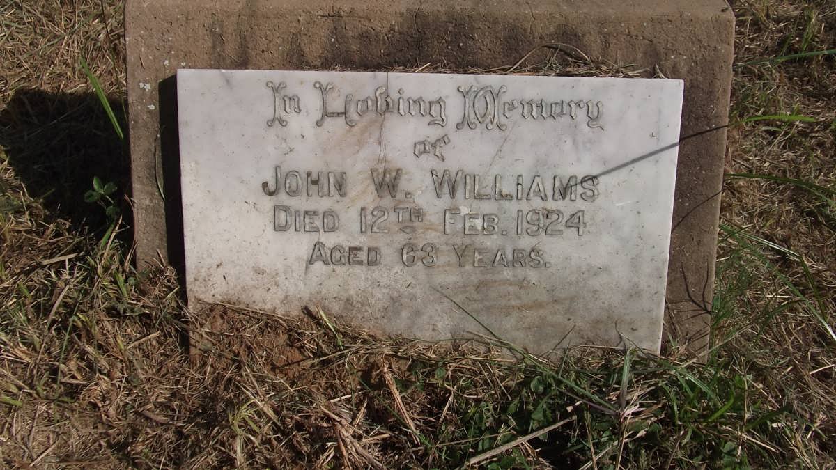 WILLIAMS John W. -1924
