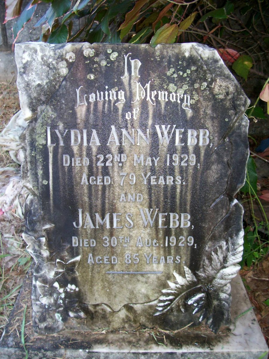 WEBB James -1929 &amp; Lydia Ann -1929