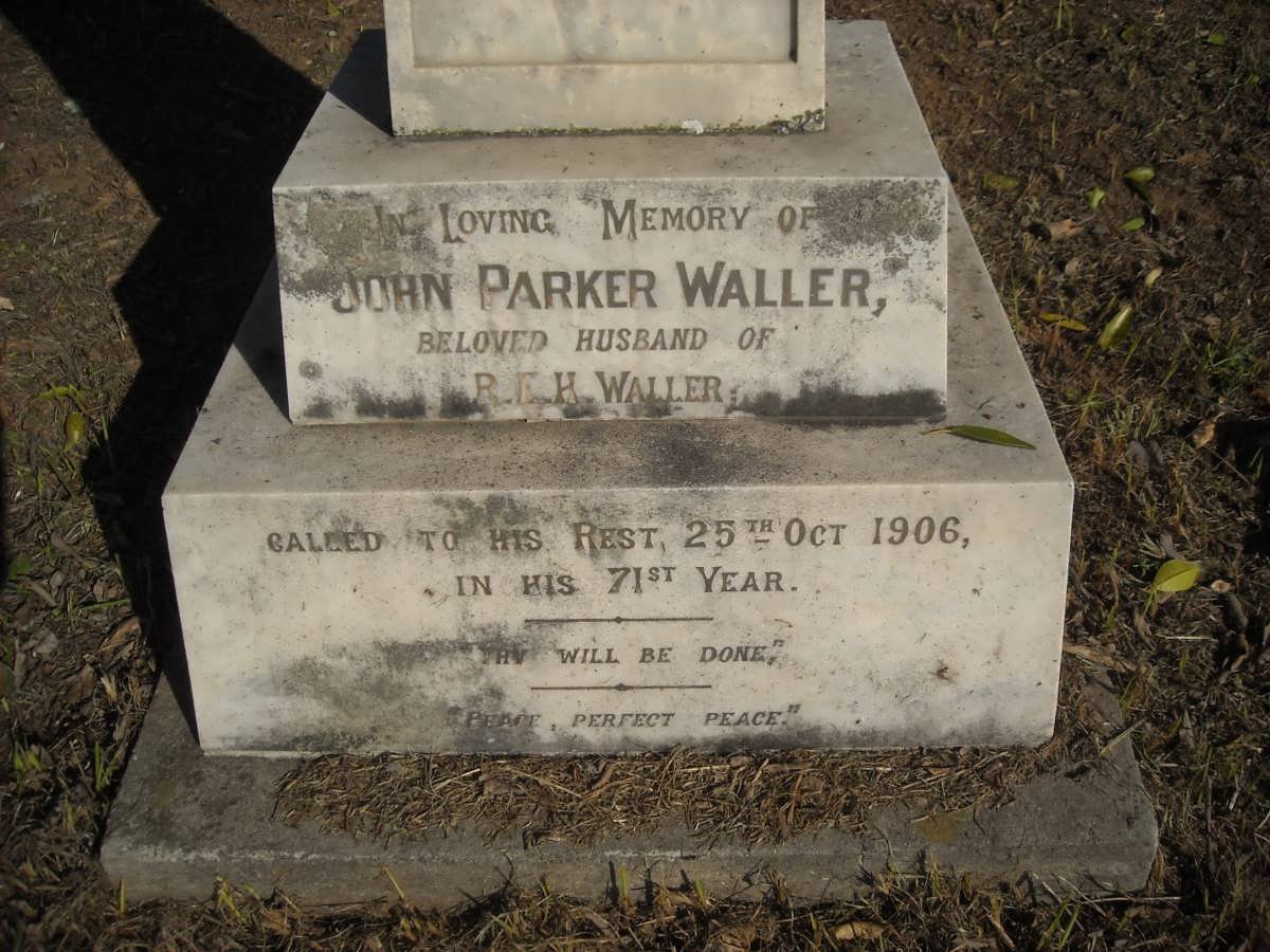 WALLER John Parker -1906
