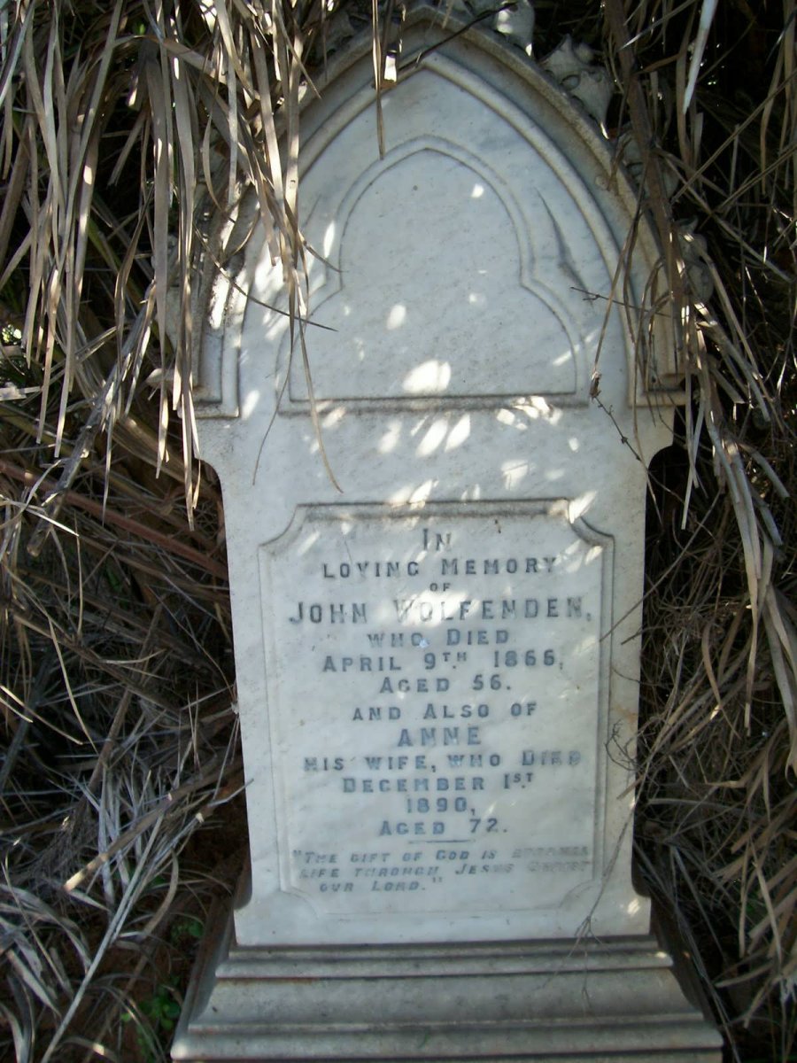 WOLFENDEN John -1866 &amp; Anne -1890