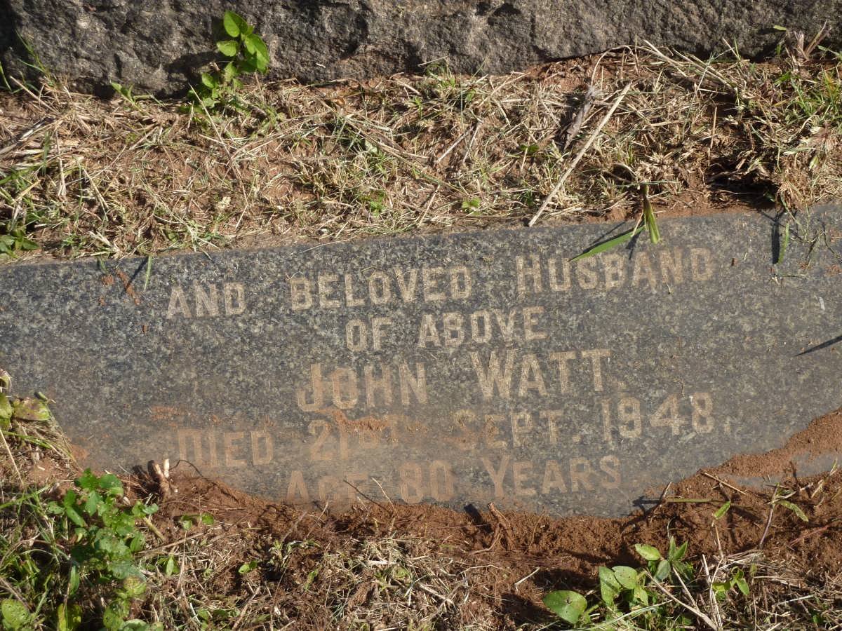 WATT John -1948 &amp; Christina Clark -1917