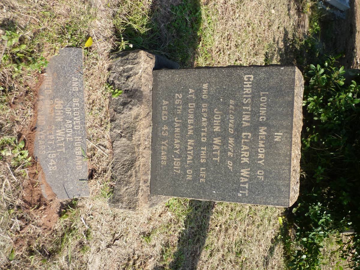 WATT John -1948 &amp; Christina Clark -1917