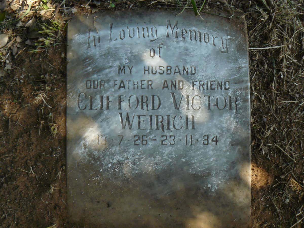 WEIRICH Clifford Victor 1926-1984