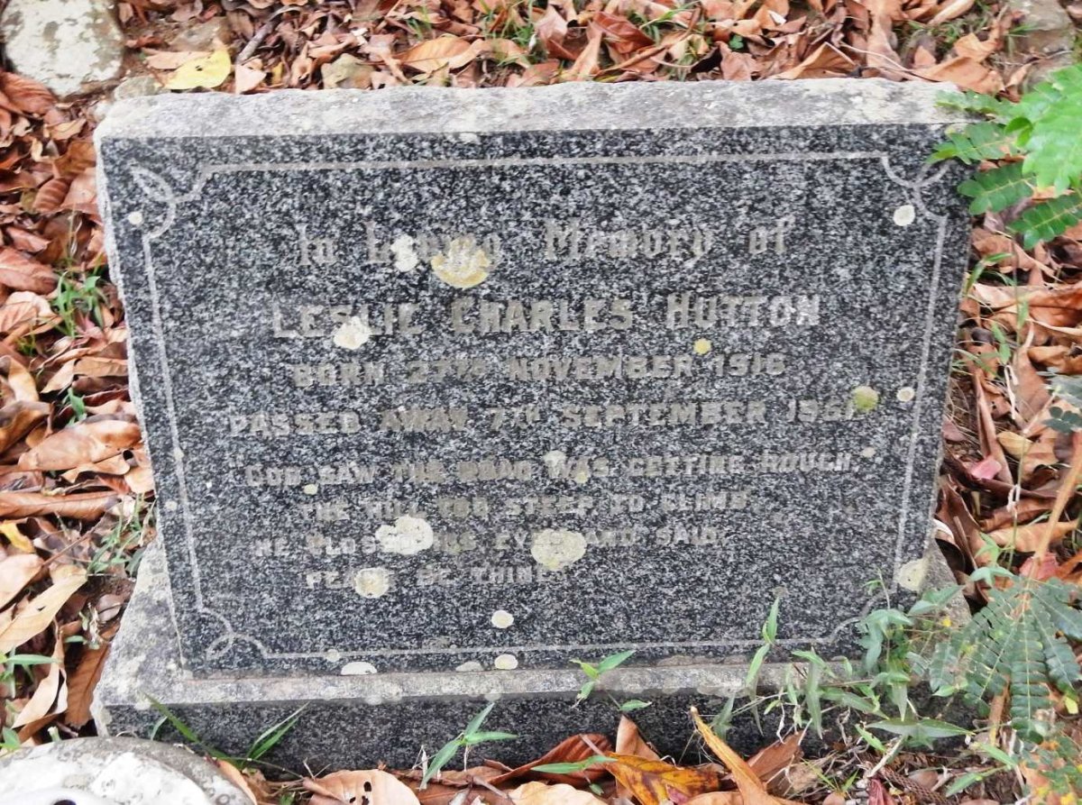 HUTTON Leslie Charles 1916-196?