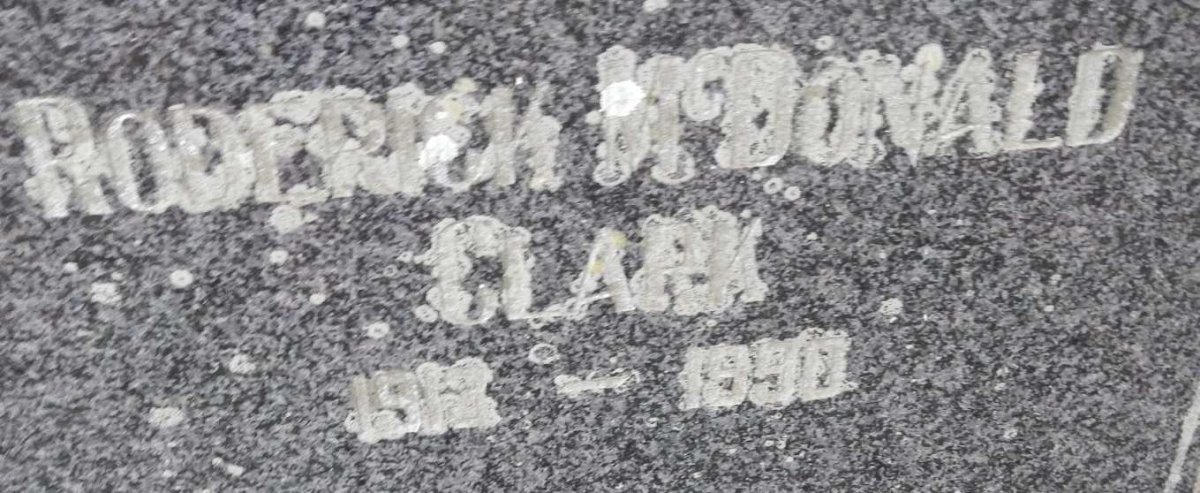CLARK Roderick McDonald 1912-1990