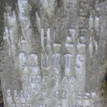 COUTTS Jennifer Kathleen nee TOD 1953-1992