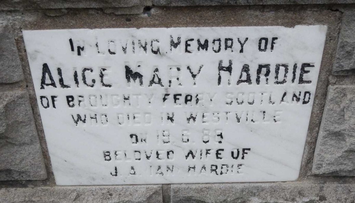 HARDIE Alice Mary -1988