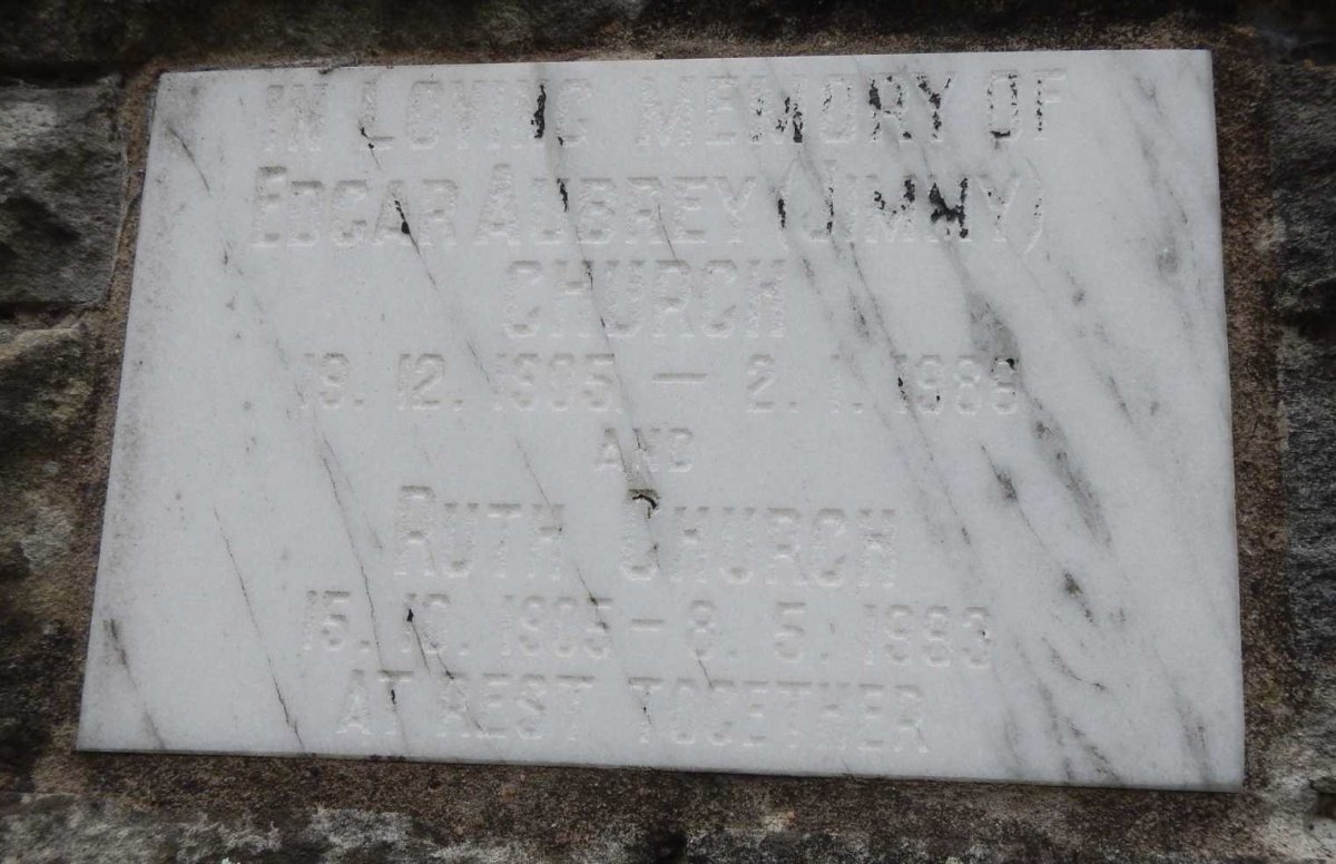 CHURCH Edgar Aubrey 1905-1989 &amp; Ruth 1905-1993