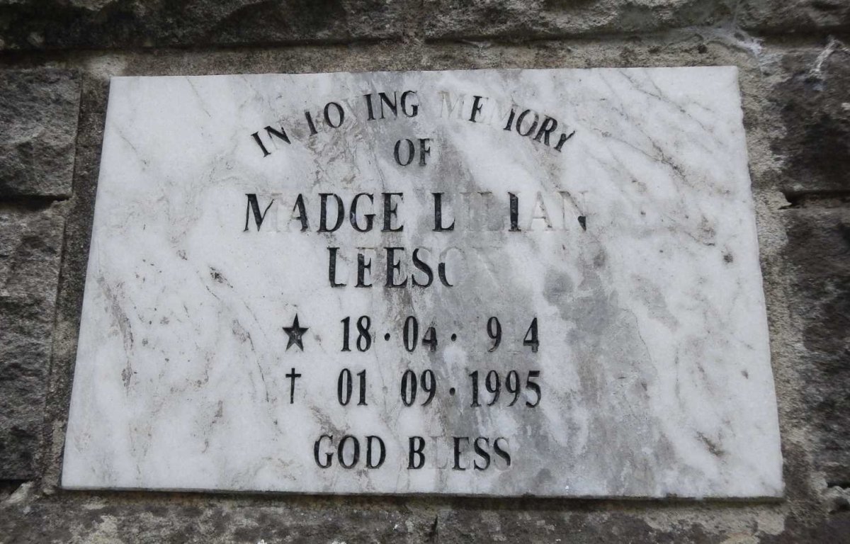 LEESON Madge Lilian 1914-1995