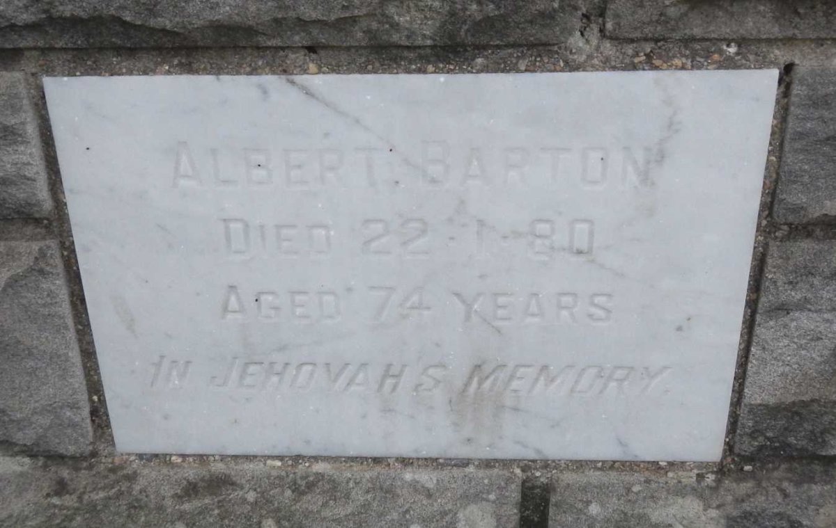 BARTON Albert -1980