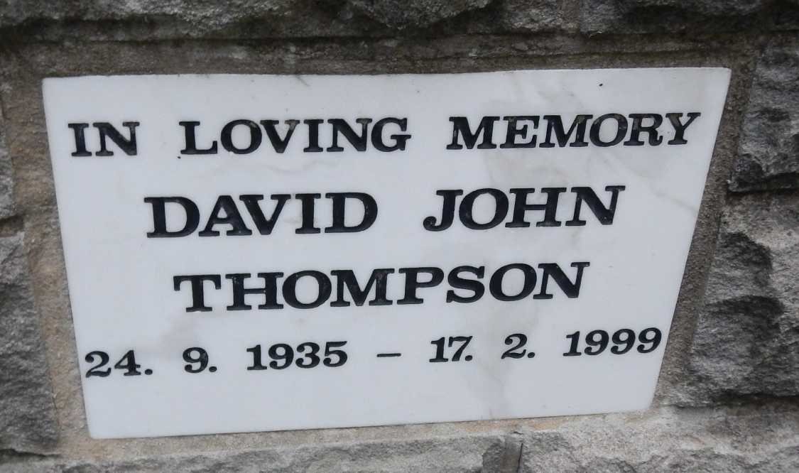 THOMPSON David John 1935-1999